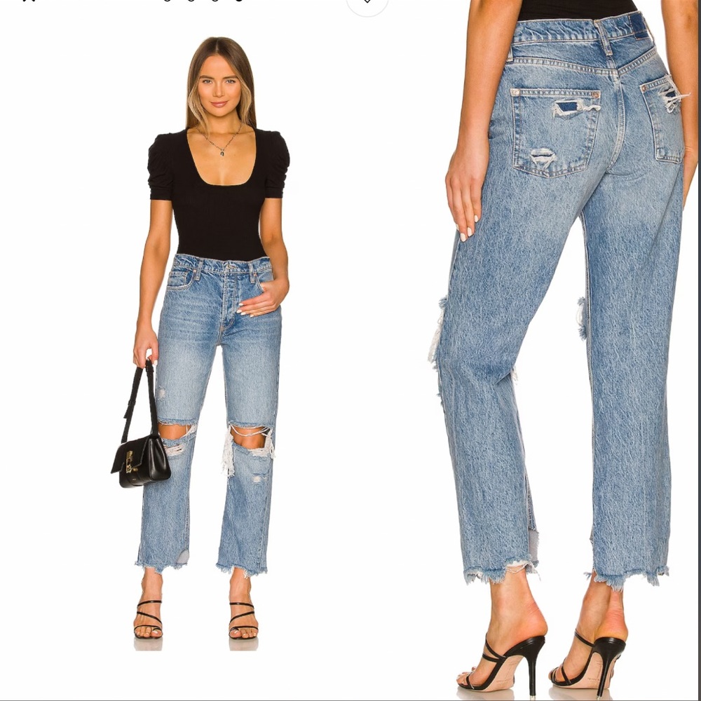 Tapered Baggy Boyfriend in Mid Century Blue
Free People